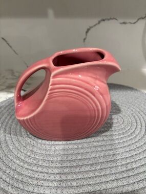 Pink fiesta mini disc water pitcher
